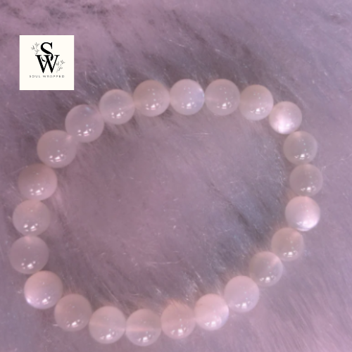 Natural White Moonstone Bracelet