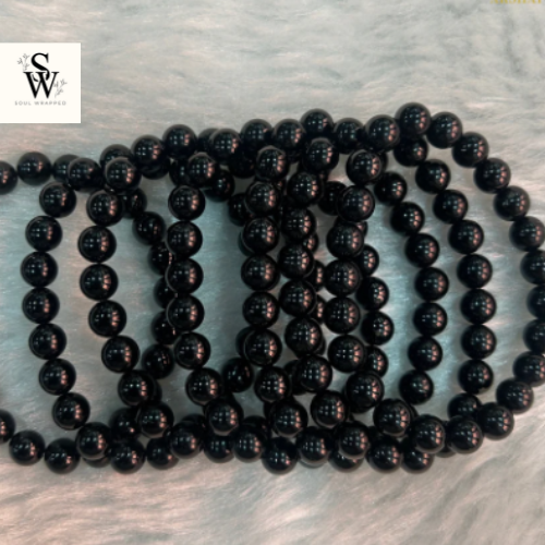 NATURAL BLACK TOURMALINE BRACELET
