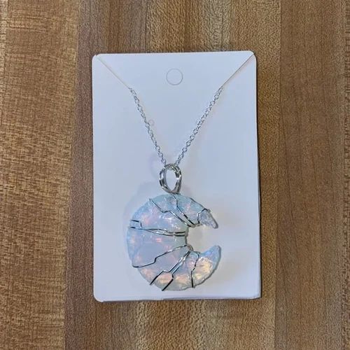 Opalite Moon Pendant