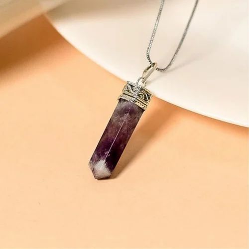 Amethyst Pencil Pendant