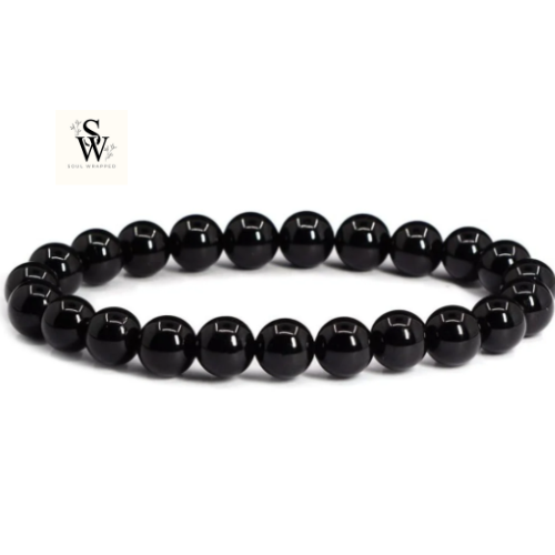 Natural Black Obsidian Bracelet