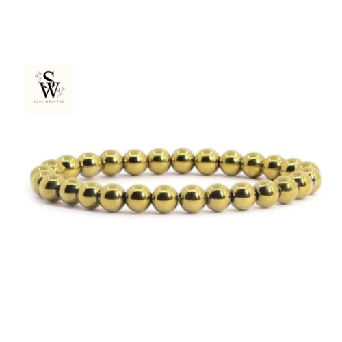 Golden Pyrite (Coated Hematite) Bracelet