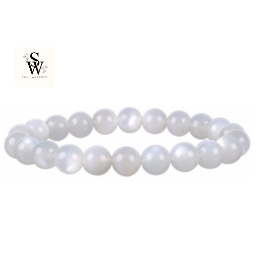 Natural White Moonstone Bracelet