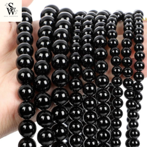 Natural Black Tourmaline String