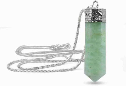 Green Quartz Pencil Pendants
